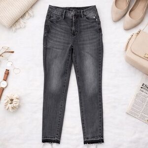 Judy Blue Charcoal Short Skinny Jeans